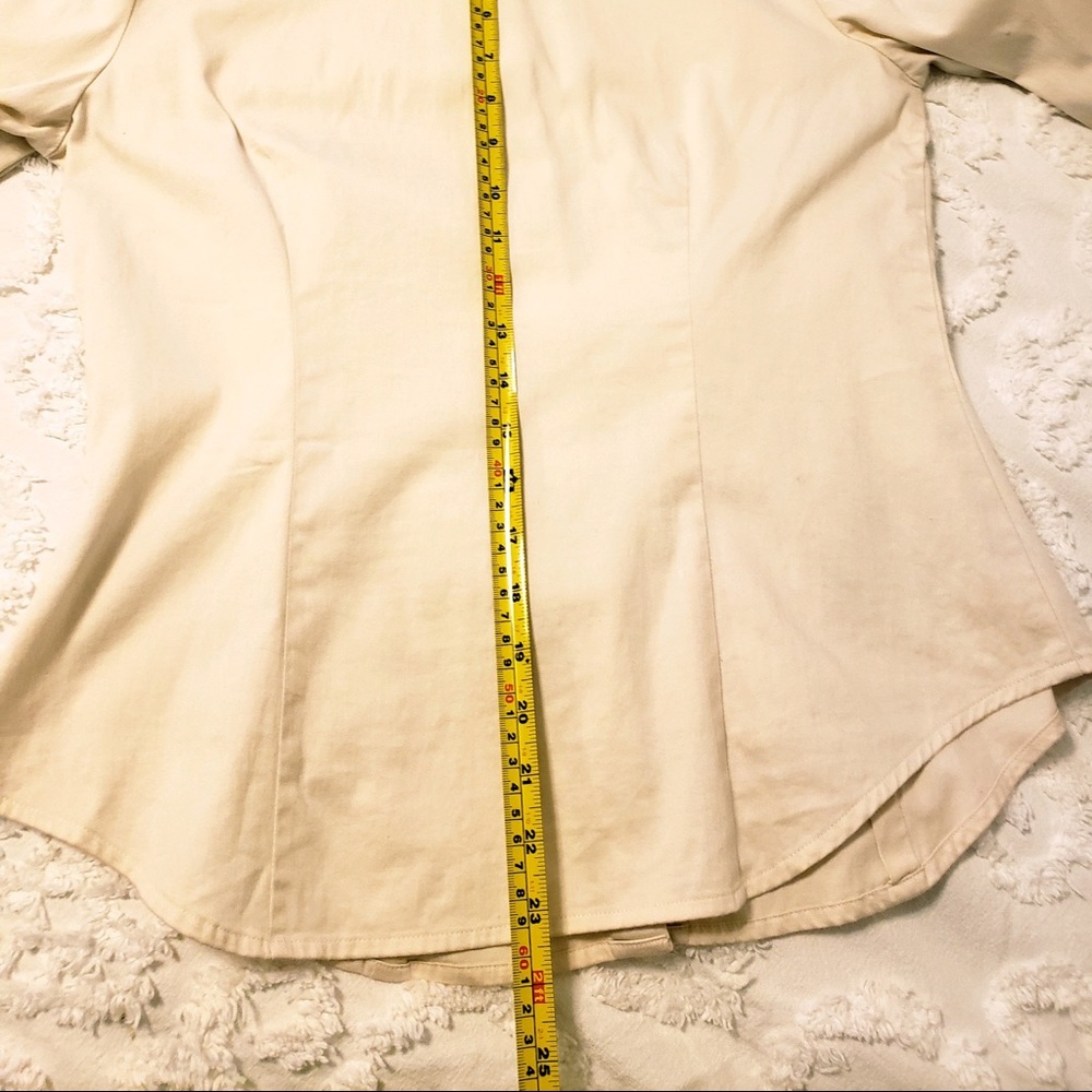 VanHeusen Ivory Dress Shirt, 3/4 Sleeve - Picture 7 of 7